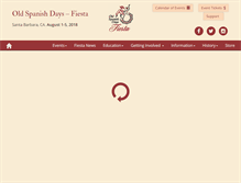 Tablet Screenshot of oldspanishdays-fiesta.org